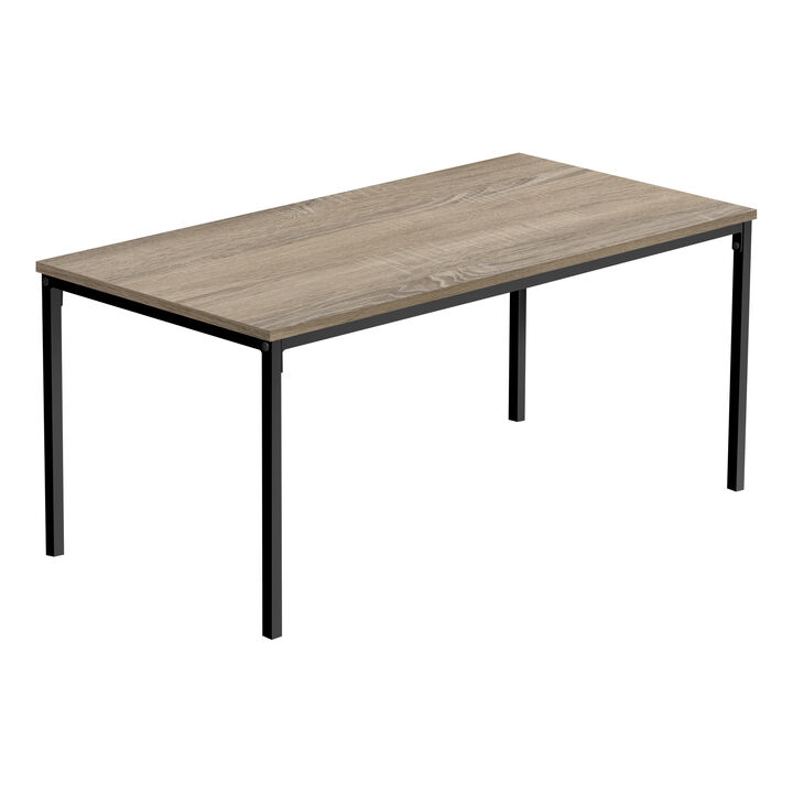Monarch Specialties I 3797 Coffee Table, Accent, Cocktail, Rectangular, Living Room, 40"L, Metal, Laminate, Brown, Black, Contemporary, Modern