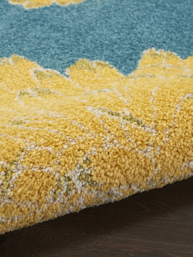 Allur ALR06 Turquoise/Multicolor 9' x 12' Rug