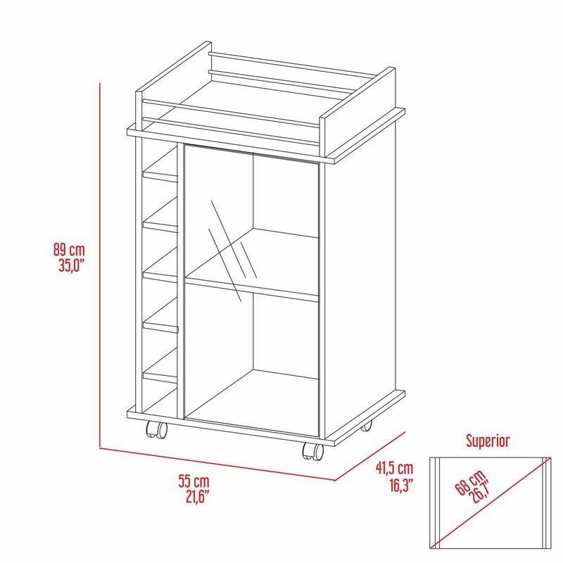 Cannon 2-Drawer Nightstand White And Light Oak