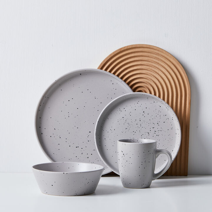 Stone Lain Jade Stoneware 16 Piece Dinnerware Set