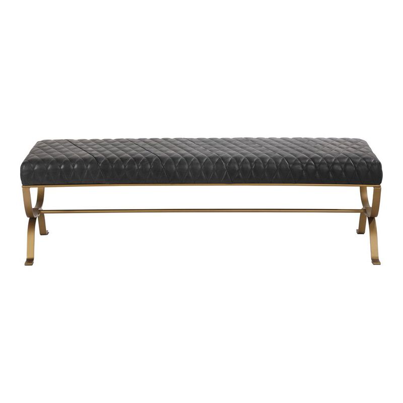 Moe's Home Collection Teatro Bench Antique Black