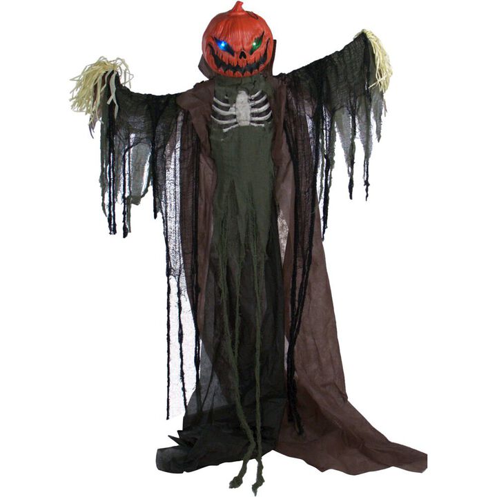 Haunted Hill Farm 79 Standing Pumpkin, Lights, Sound