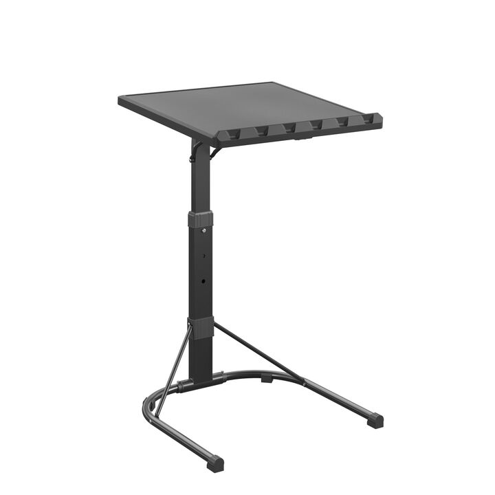 COSCO Multi-Purpose Personal Folding Activity Table with Adjustable Height and Tilt, Gray