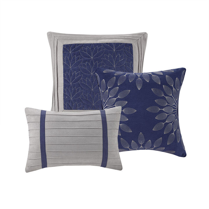 Gracie Mills Bryony 7-Piece Microsuede Comforter Set