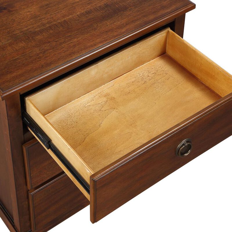 Comfort Pointe Cambridge Brown 3-Drawer Nightstand