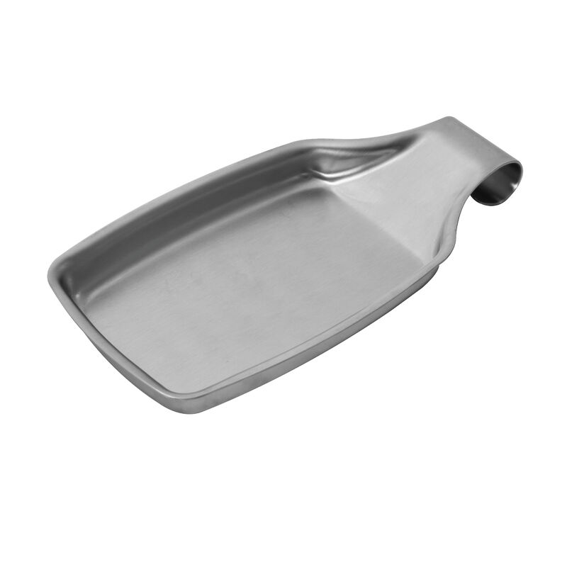 Baker's Secret Spoon Rest, Stainless Steel, Kitchen Essential Tool, Silver