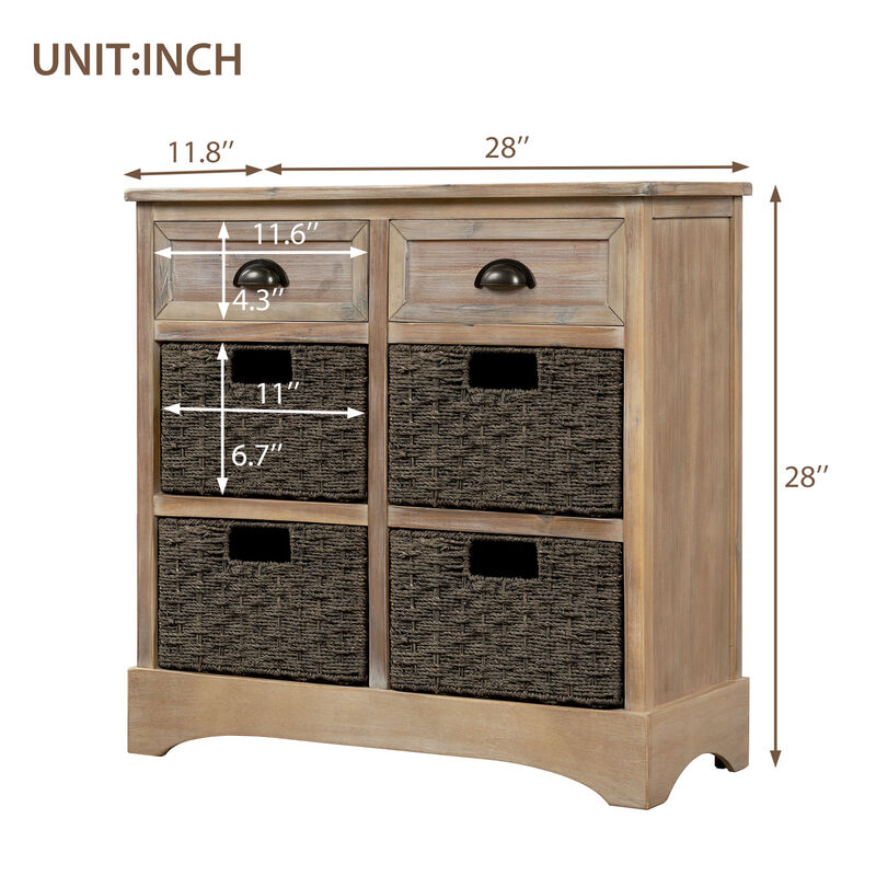 Merax Cabinet with Two Drawers