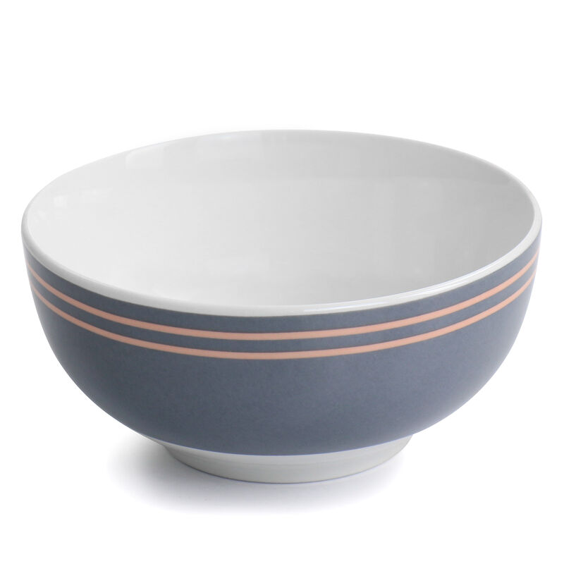 Gibson Home Silver Wind 16 Piece Fine Ceramic Dinnerware Set in Grey and Pink