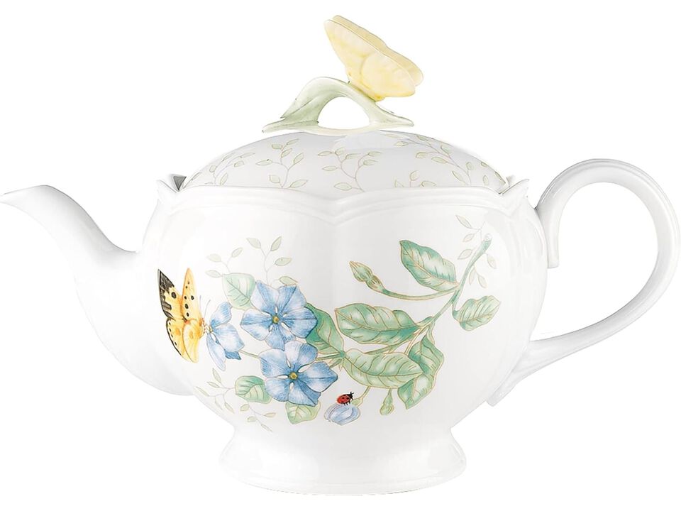 Lenox Butterfly Meadow Teapot, 2.8 LB, Multi