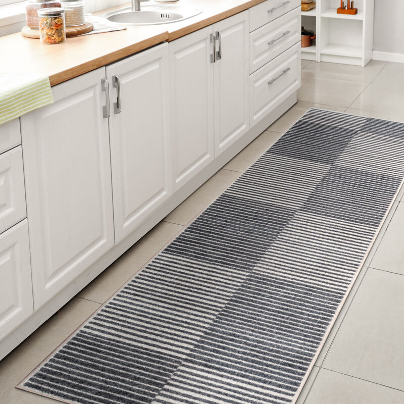 Shaii Global Medallion Low-Pile Machine-Washable Area Rug