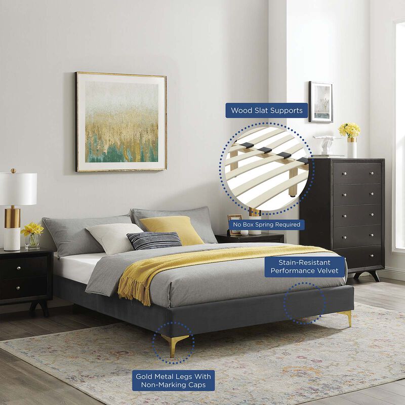 Modway - Novi Performance Velvet King Bed