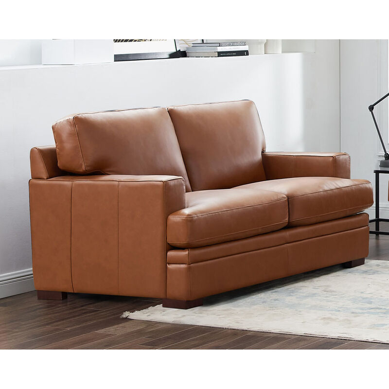 Georgia Top Grain Leather Loveseat