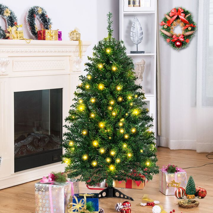 Tabletop Artificial Christmas Tree with LED Lights