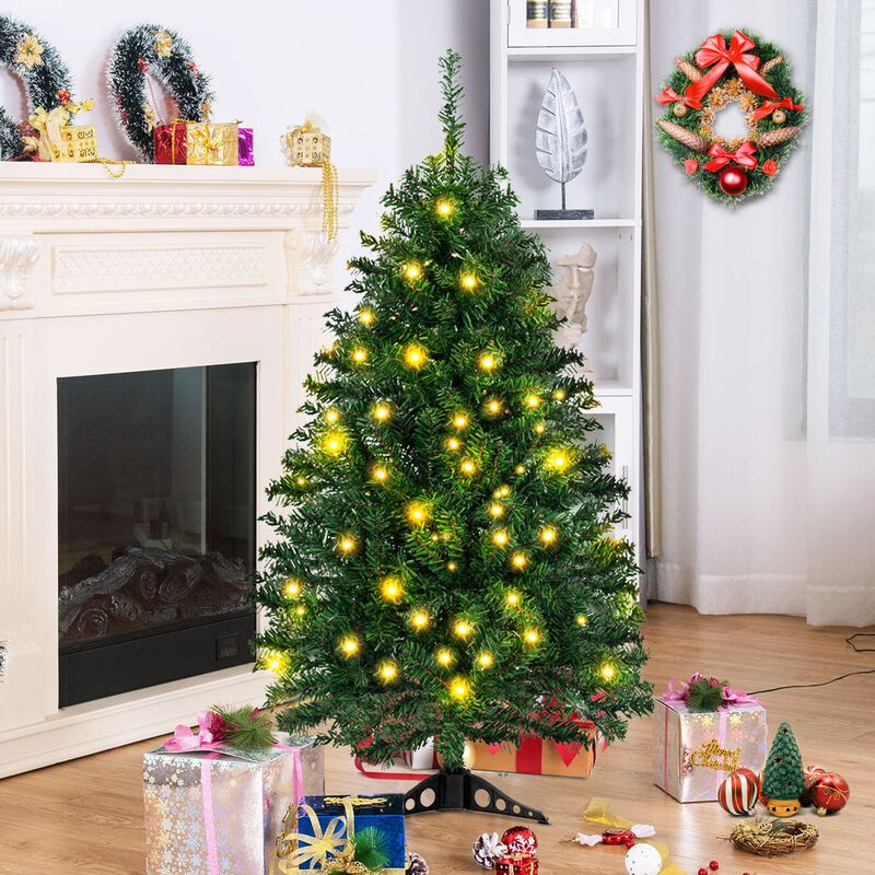 Tabletop Artificial Christmas Tree with LED Lights