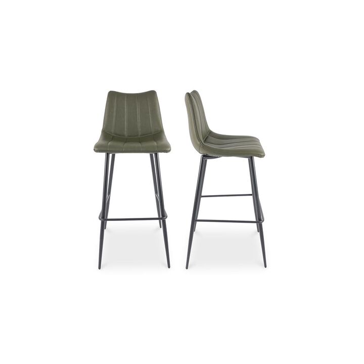 Moe�s Alibi Barstool Dark Green-Set Of Two