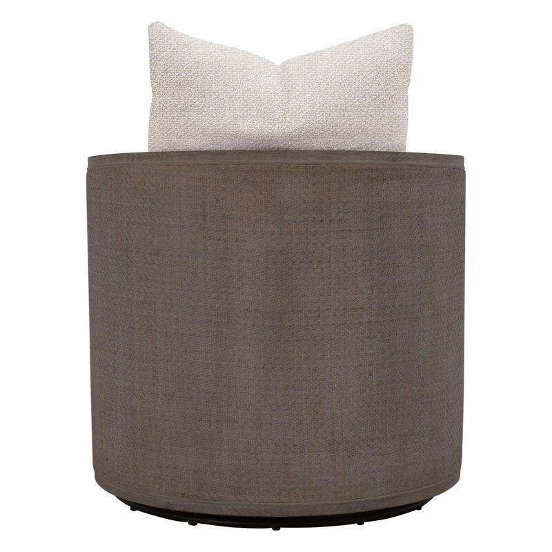 McGuire Swivel Club Chair in Brown