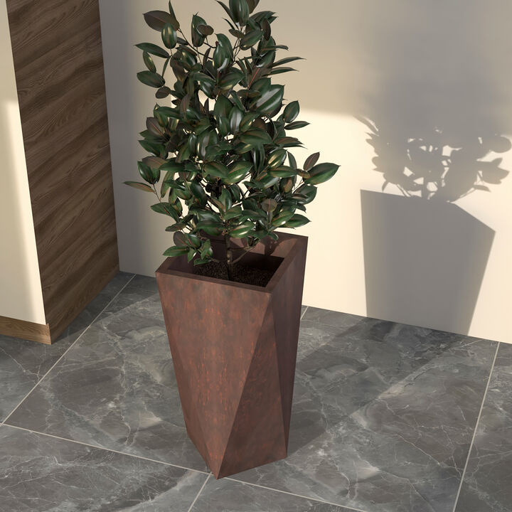 LeisureMod Aloe Series Fiberstone and MgO Clay 29" Planter