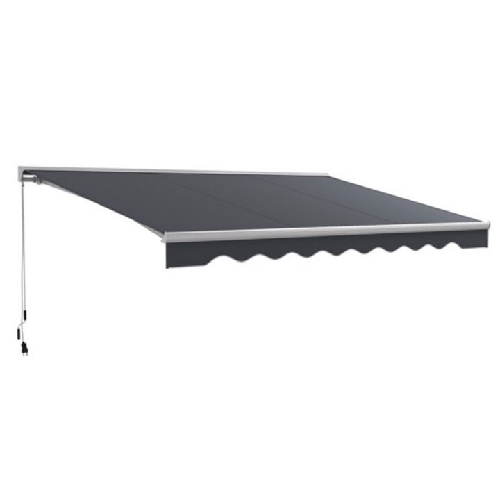 Remote-Controlled Retractable Awning for Patio Deck or Garden Shade