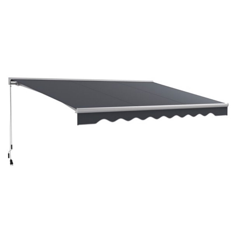 Remote-Controlled Retractable Awning for Patio Deck or Garden Shade