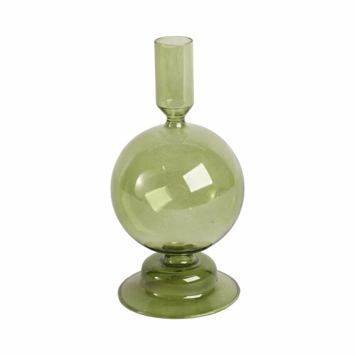 7" Glass Bubble Candle Hldr