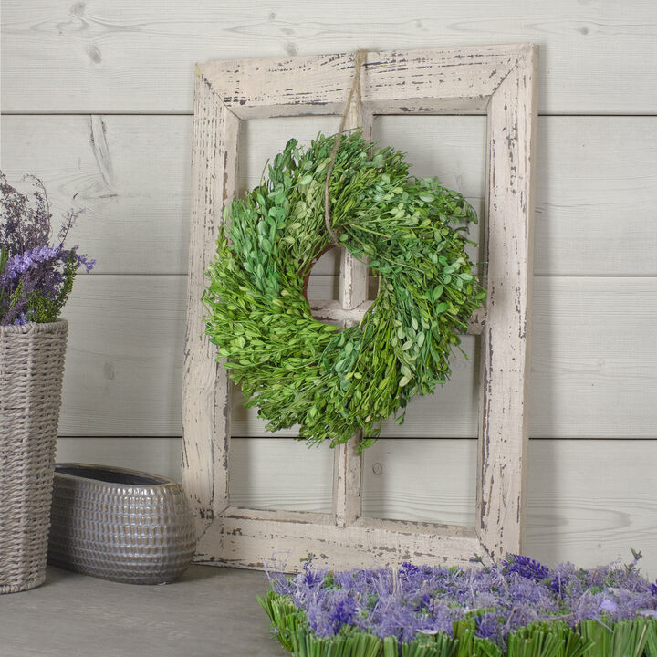 Green Foliage Artificial Spring Wreath  11-Inch