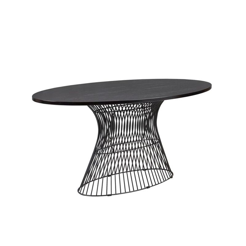 Belen Kox Black Oval Dining Table, Belen Kox