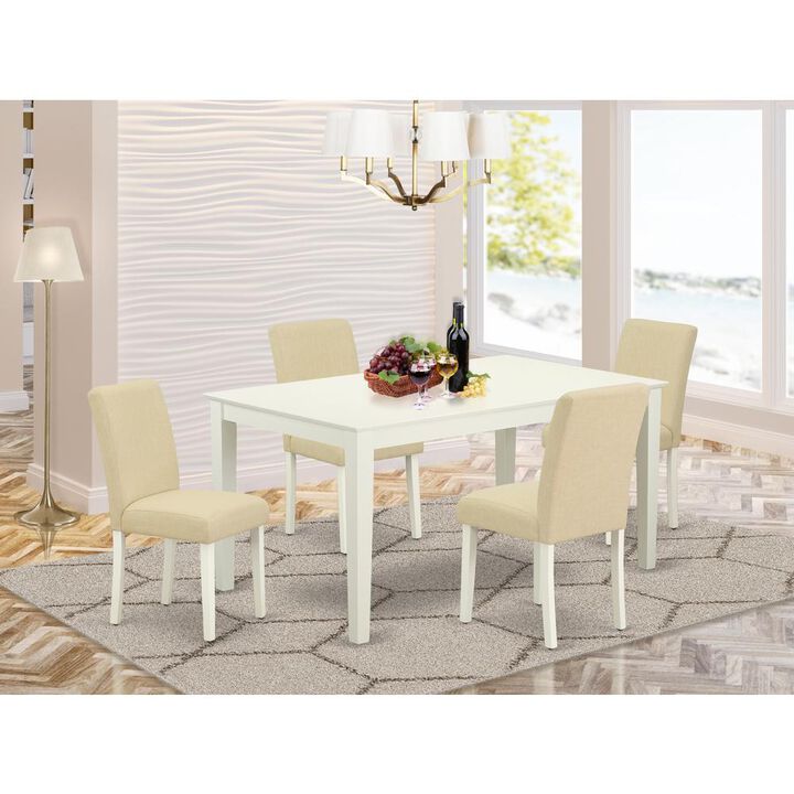 Dining Room Set Linen White