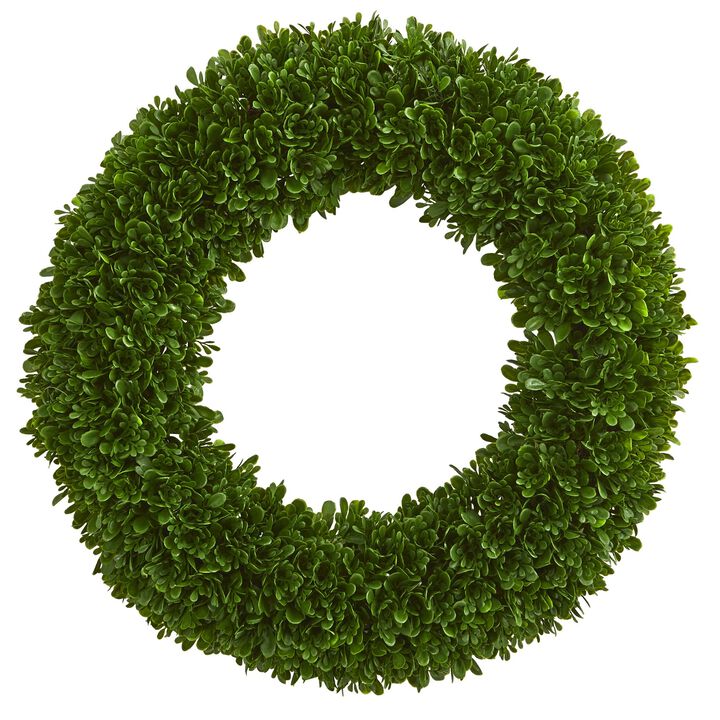 Hivvago 19.5" Tea Leaf Wreath UV Resistant (Indoor / Outdoor)