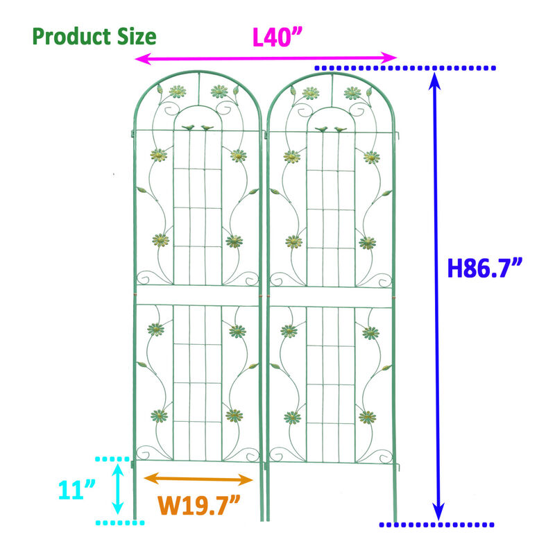 Streamdale Metal Garden Trellis for Climbing Plants-Flower Support
