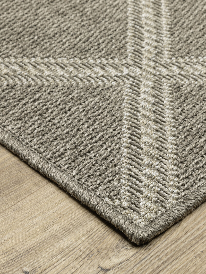 Caicos 3'3" x 5' Grey Rug