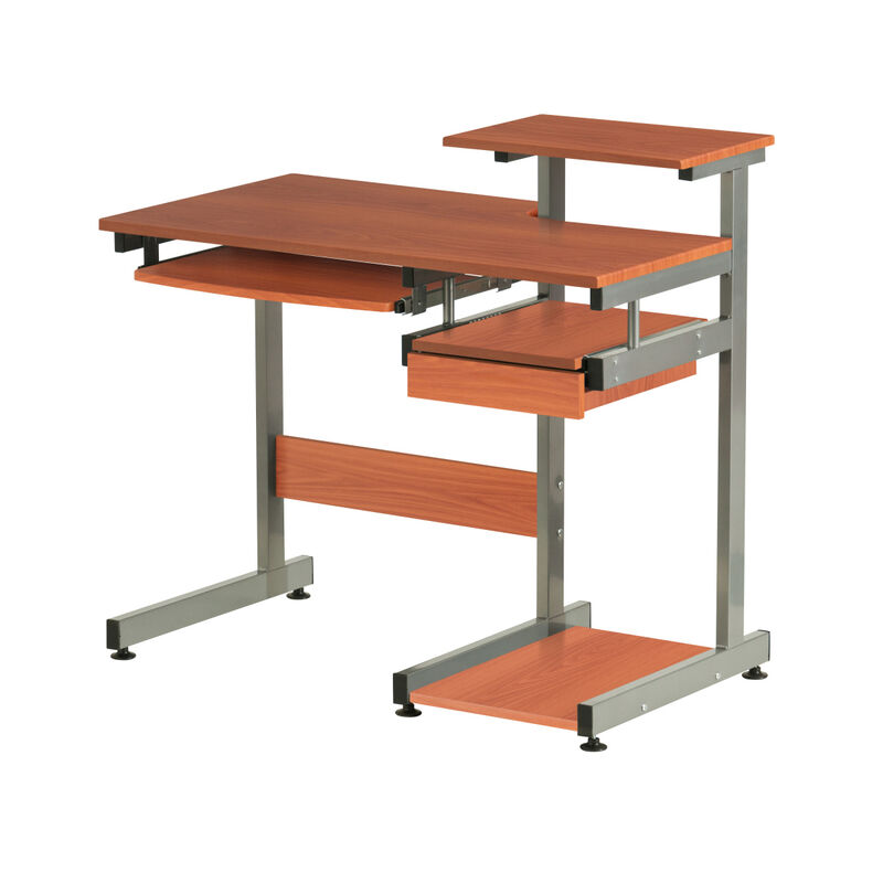 Complete Computer Workstation Desk, Woodgrain