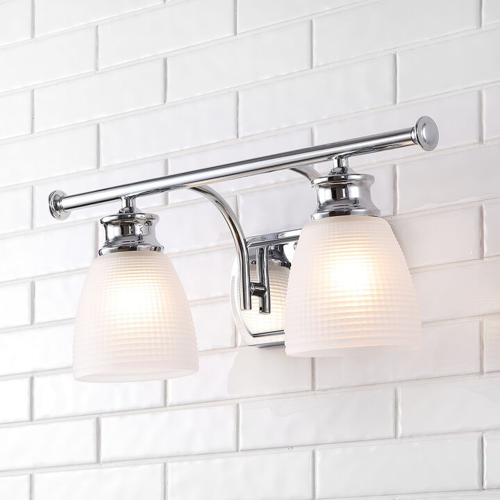 Beverly Metal/Glass Contemporary Modern LED Vanity Light