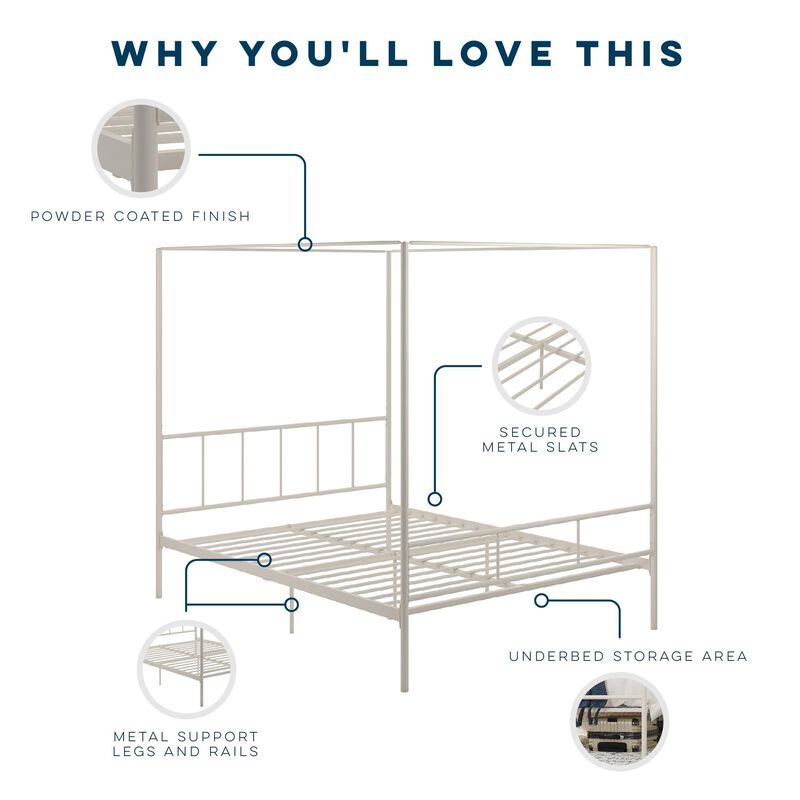 Novogratz Marion Canopy Bed