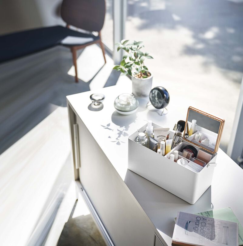 Makeup Organizer with Mirror