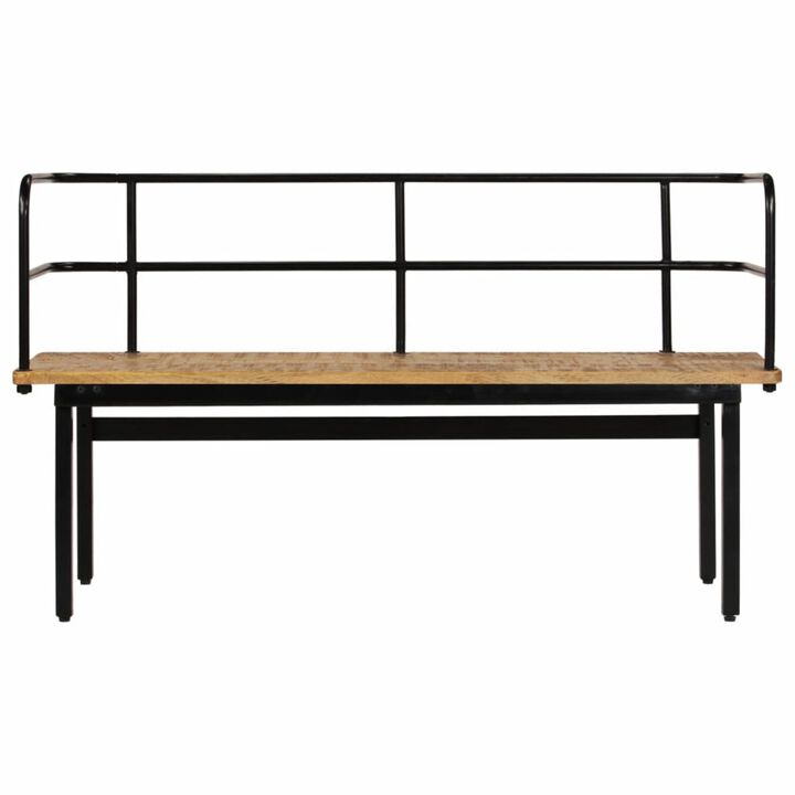 vidaXL Bench 47.2"x15.7"x27.6" Solid Mango Wood