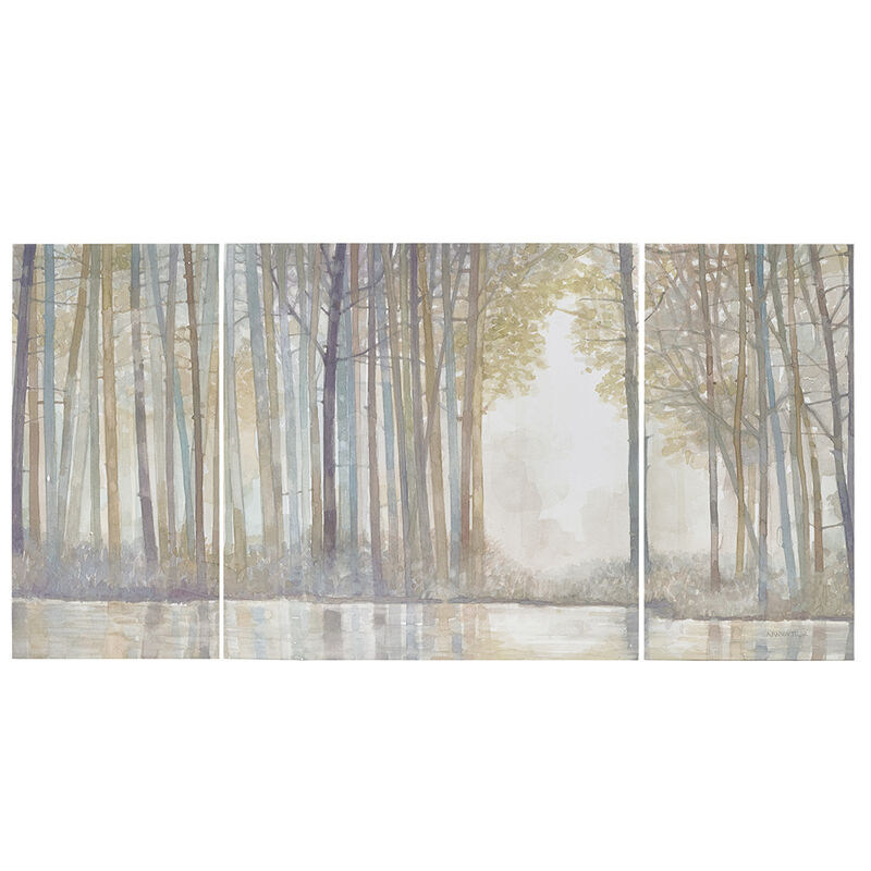 Gracie Mills Roman 3-Piece Triptych Canvas Wall Art Set