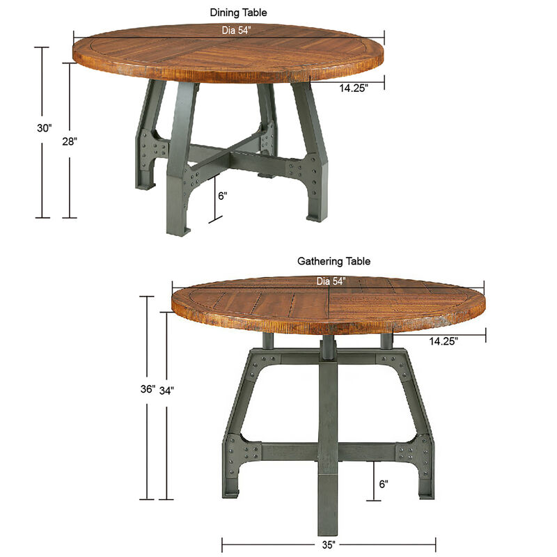 Gracie Mills Milton Circular Harmony Dining/Gathering Table