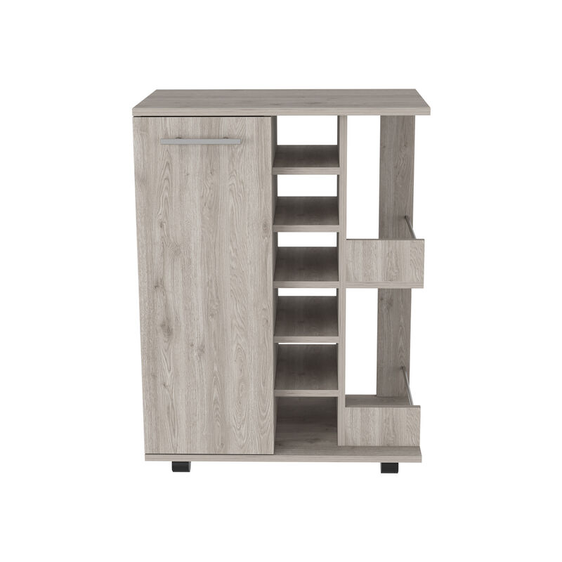 Bar Cart Wells, Living Room, Light Gray