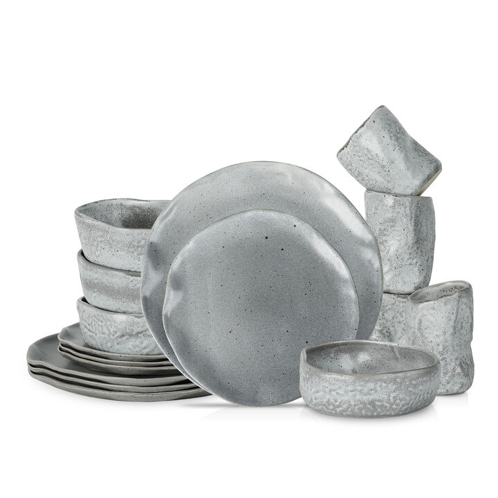 Stone by Mercer Project ATIK Stoneware 16 Piece Dinnerware Set