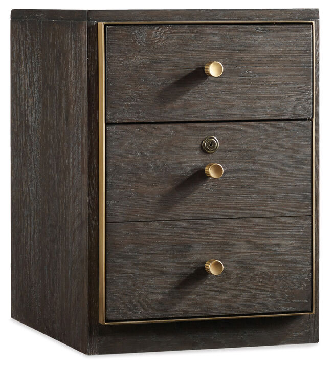 Curata Mobile File in Dark Wood