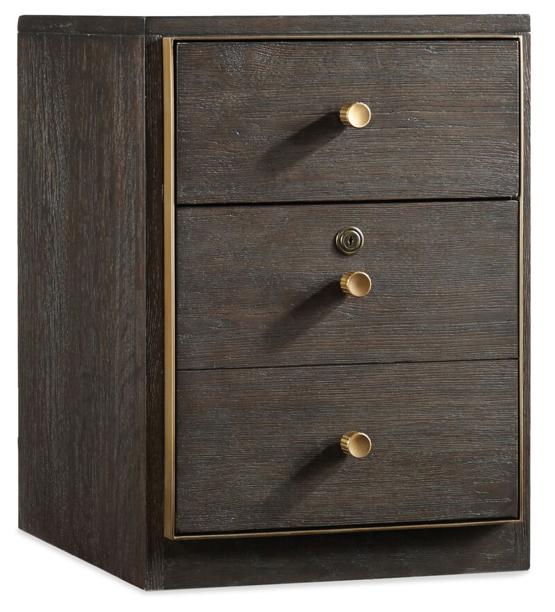 Curata Mobile File in Dark Wood