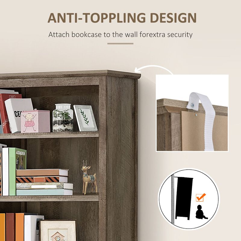 Black Kitchen Tower: 71" Storage Cabinet with Glass Doors and Shelves