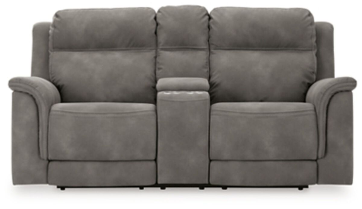 DuraPella Power Reclining Loveseat with Console
