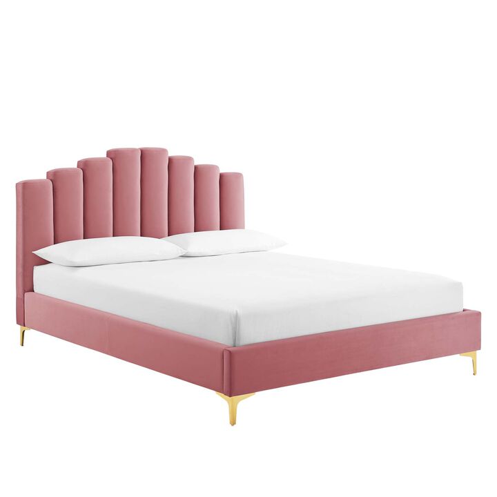 Modway - Olivia Queen Performance Velvet Platform Bed