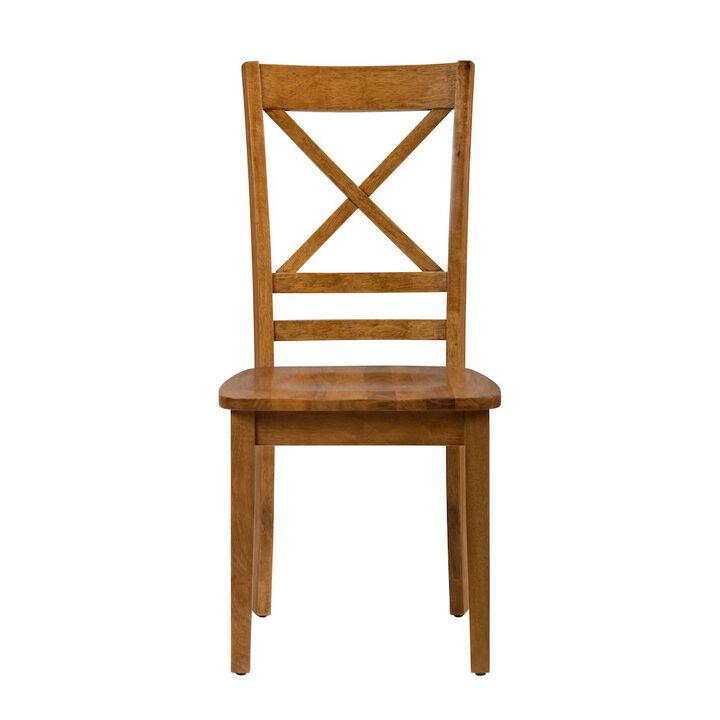 Jofran Simplicity Solid Wood Classic Cross-Back Dining Chair (Set of 2)
