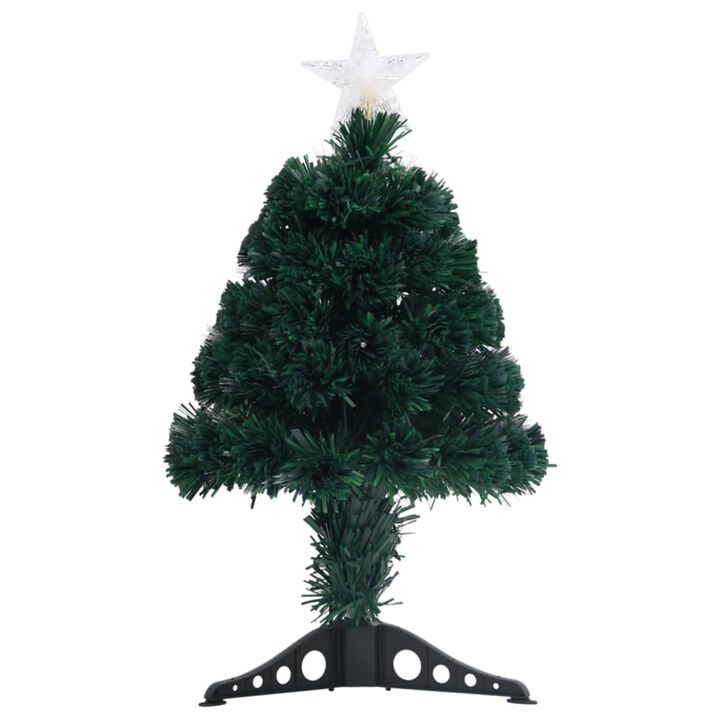 vidaXL Artificial Christmas Tree with Stand/LED 25.2" Fiber Optic