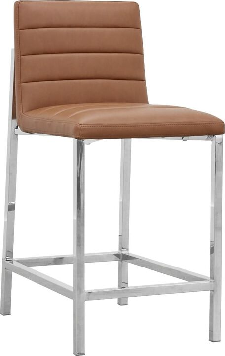 Modus Furniture International|Modus Direct Ship|Amalfi Mtl Bk Ct Stl - Cgn/chr|Dining Leather Cs
