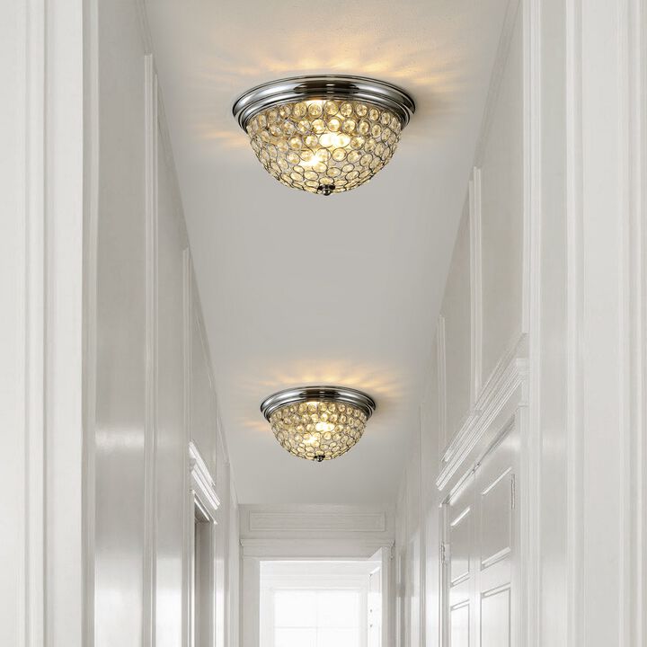 Malia 1-Light Traditional Transitional Iron LED Flush Mount