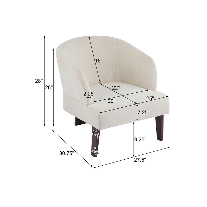 Merax Mid-Century Modern Accent Chair for Living Room