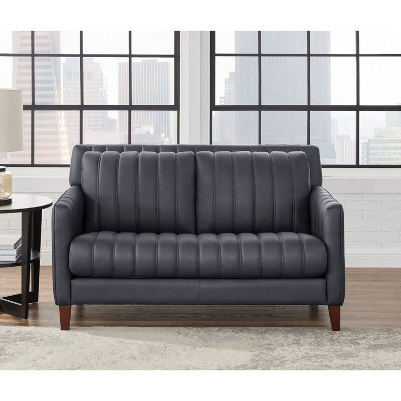 Ennis Top Grain Leather Loveseat
